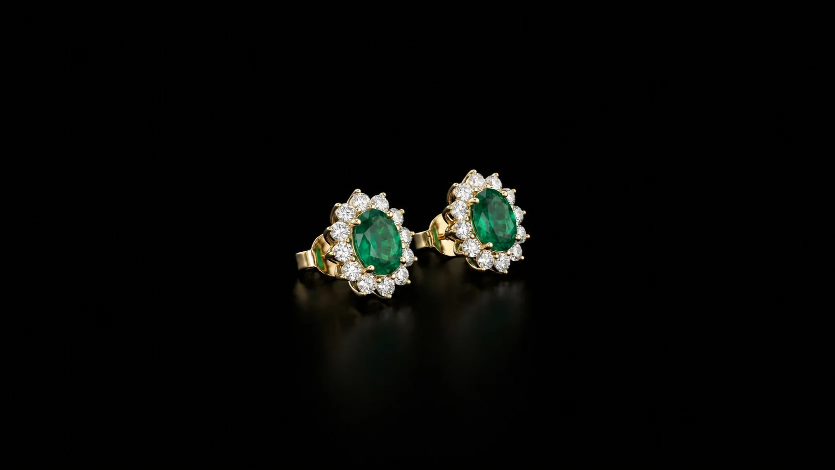 Kolczyki Kolczyki "EmeraldAllure™"