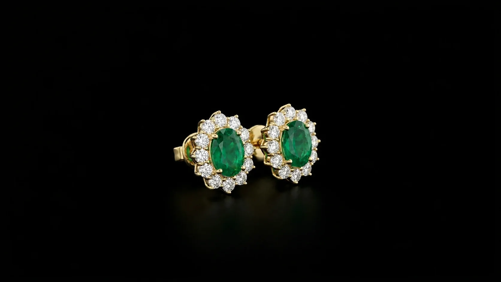 Kolczyki Kolczyki "EmeraldAllure™"