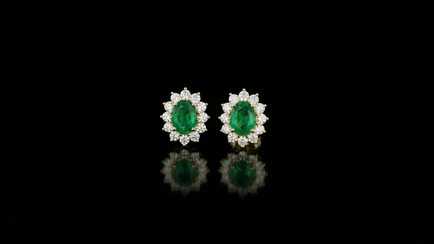 Kolczyki Kolczyki "EmeraldAllure™"