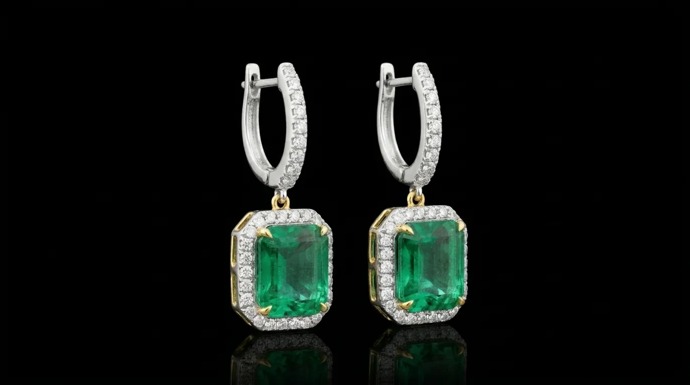 Kolczyki "EternaEmerald™"