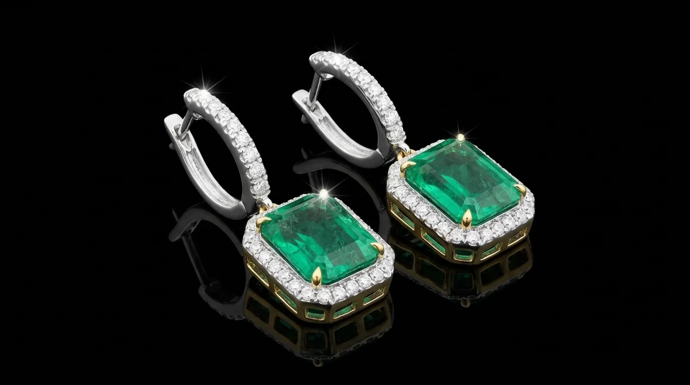 Kolczyki "EternaEmerald™"