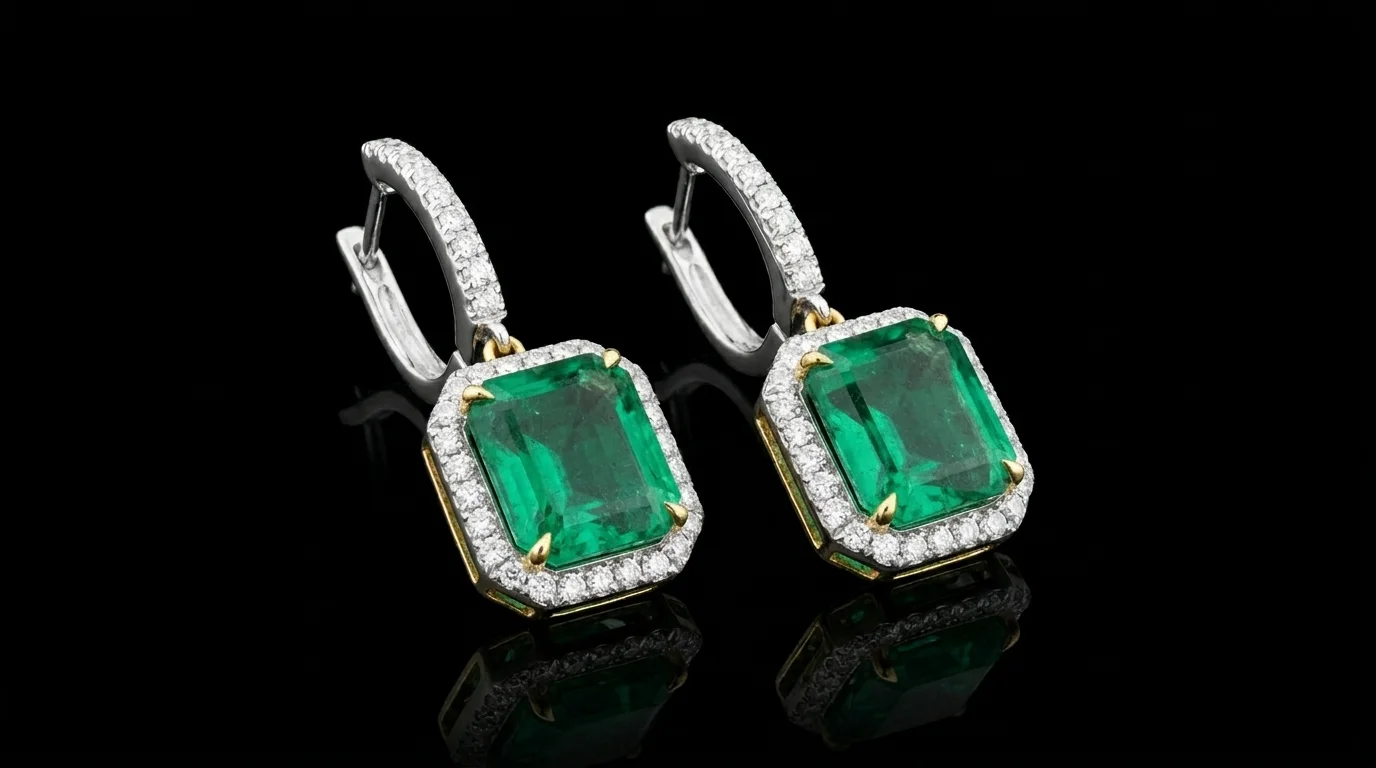 Kolczyki "EternaEmerald™"
