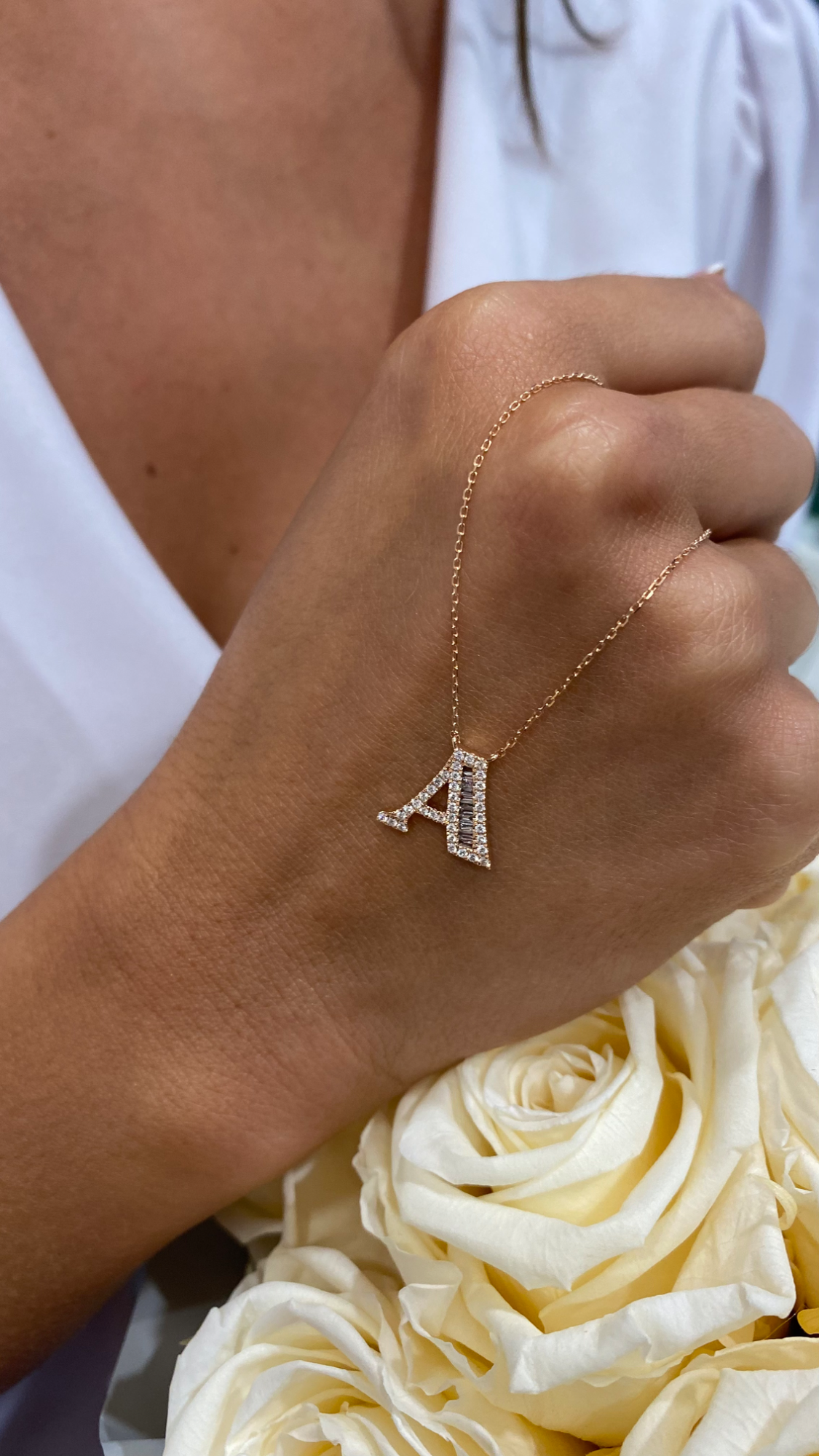 Naszyjnik z literą A "Collier Première Lettre™"