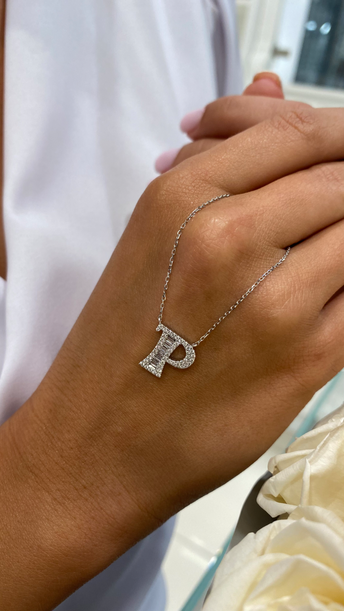 Naszyjnik z literą P "Collier Première Lettre™"