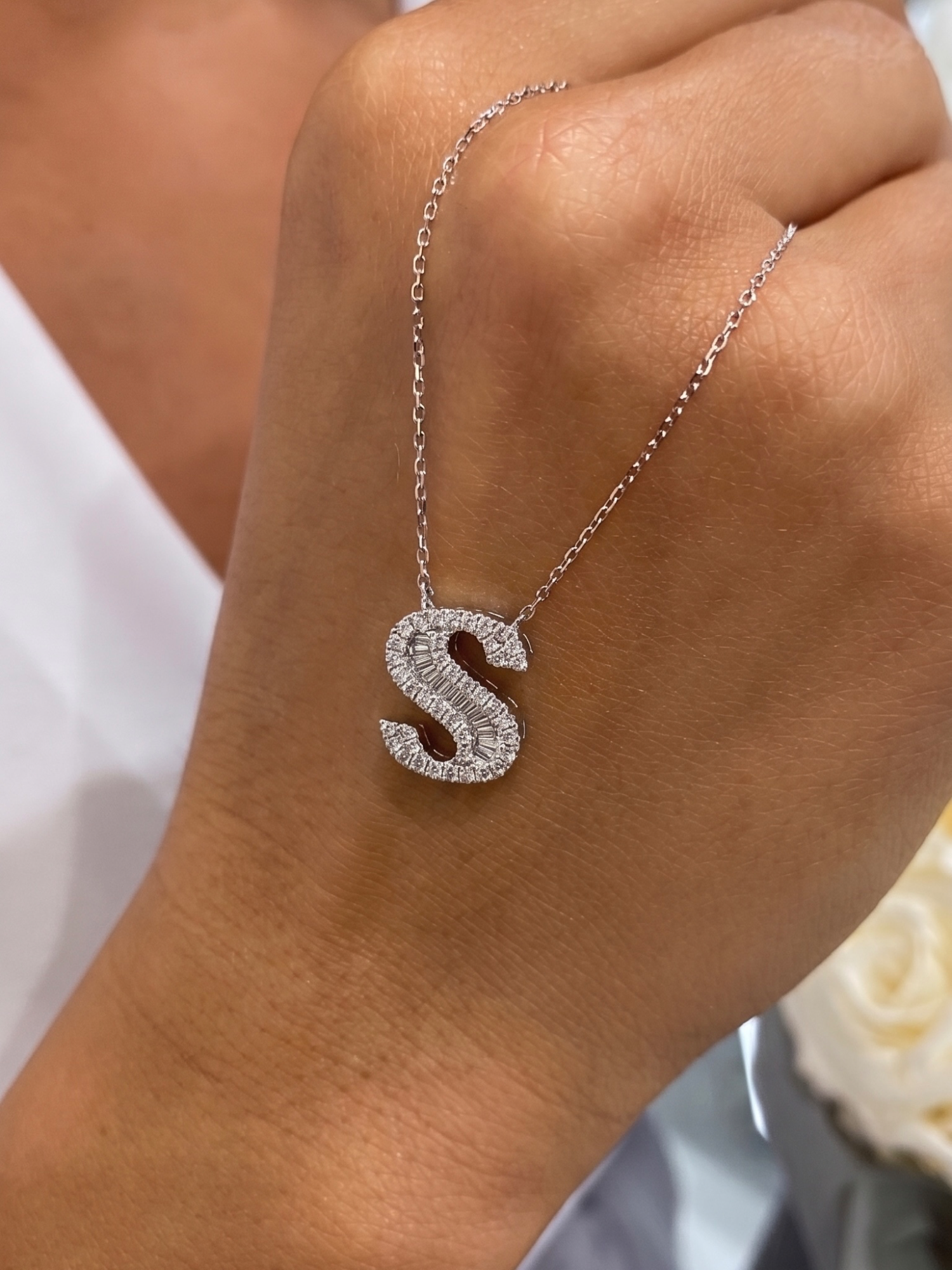 Naszyjnik z literą S "Collier Première Lettre™"