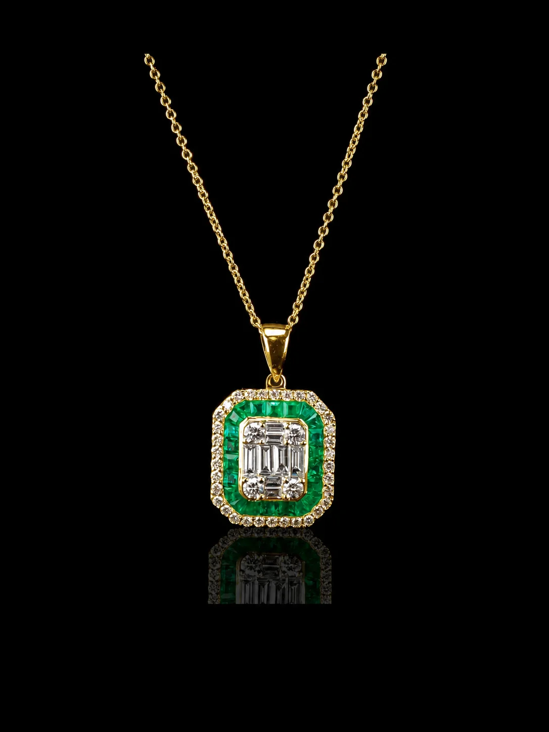 Naszyjnik "EmeraldVogue™"