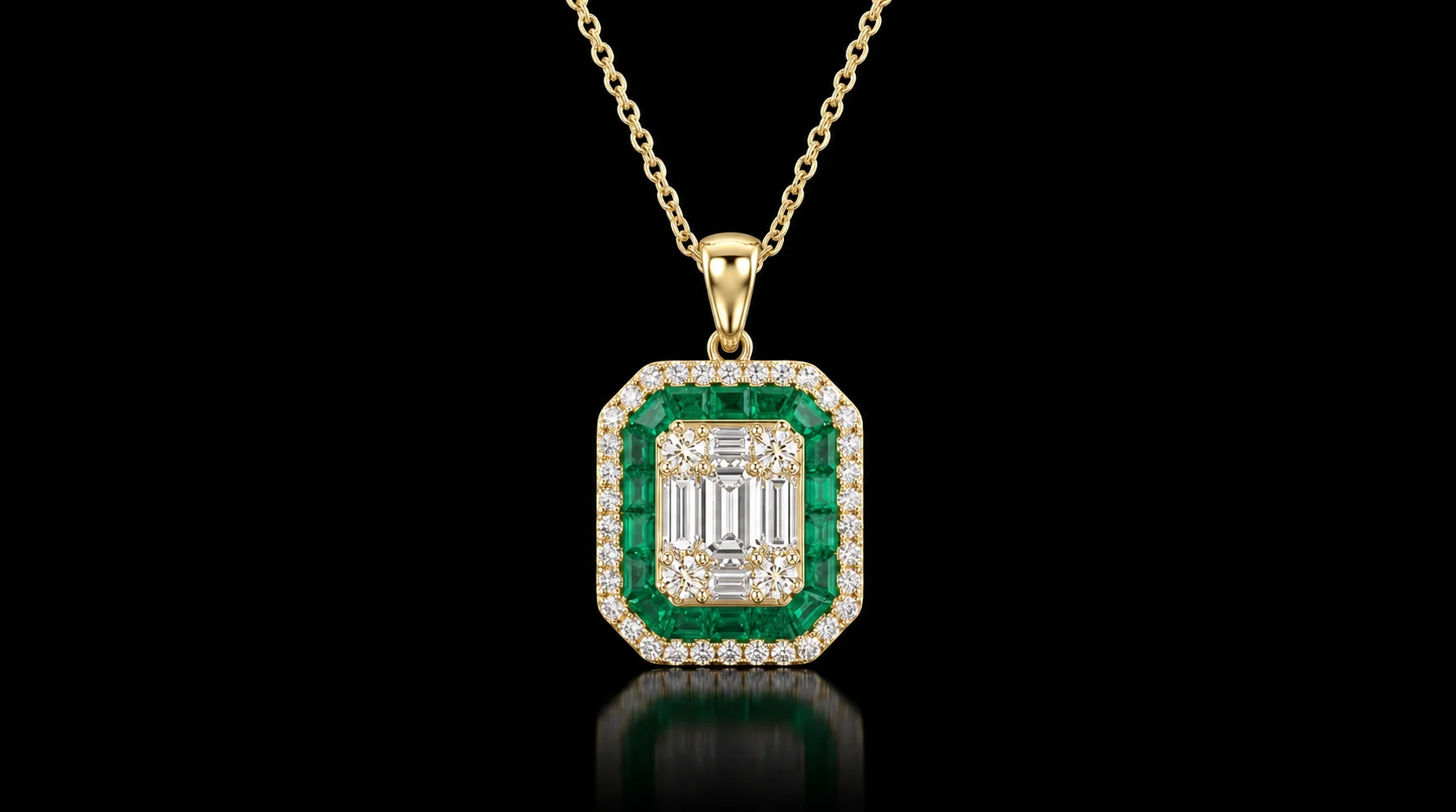 Naszyjnik "EmeraldVogue™"