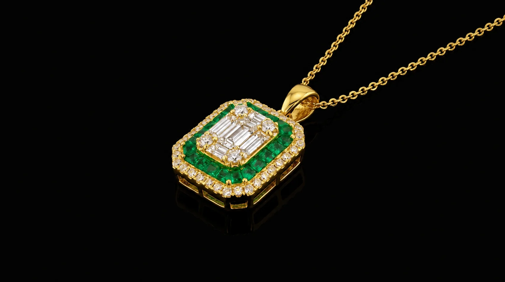 Naszyjnik "EmeraldVogue™"