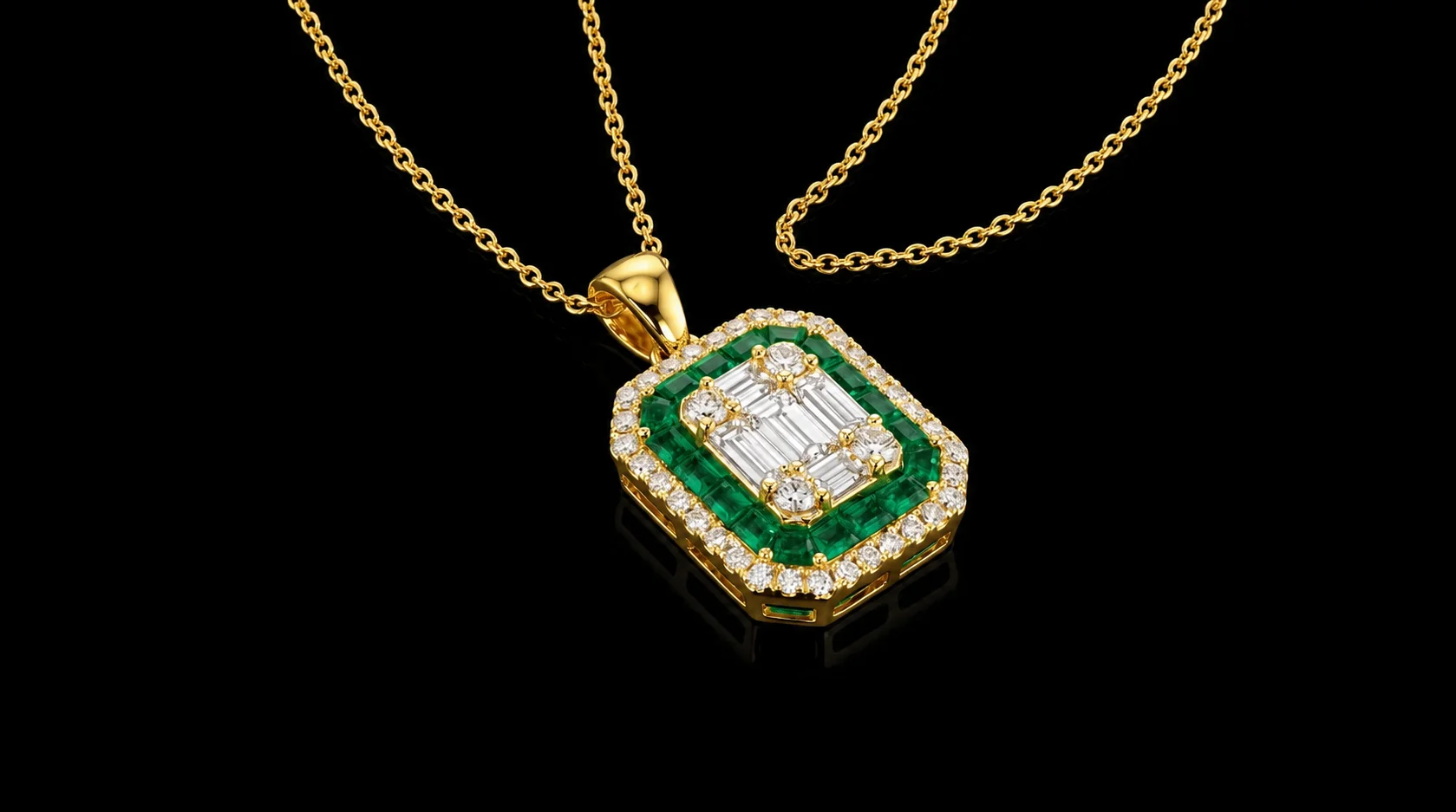 Naszyjnik "EmeraldVogue™"