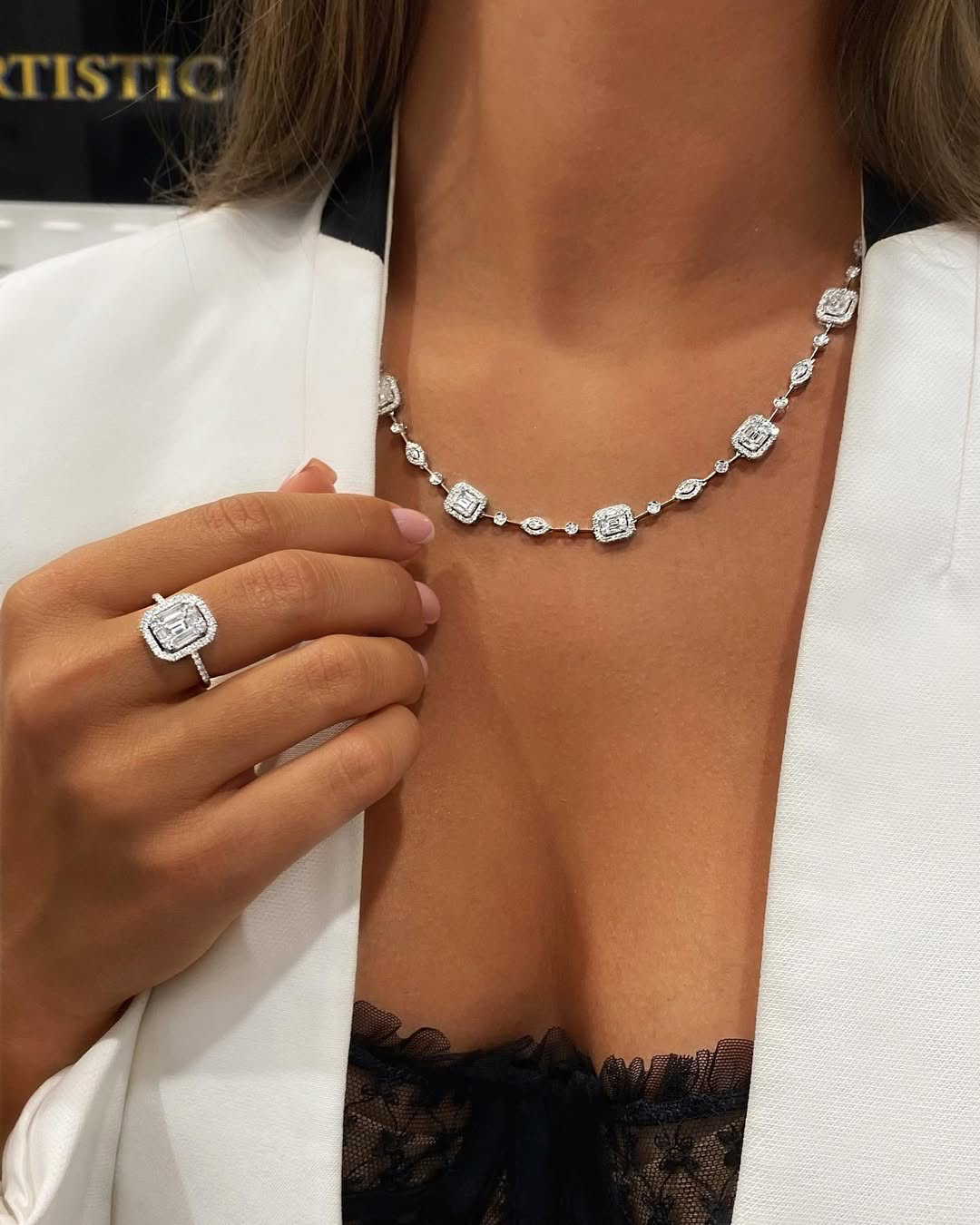 Naszyjnik "Invisible™" 3.00 ct