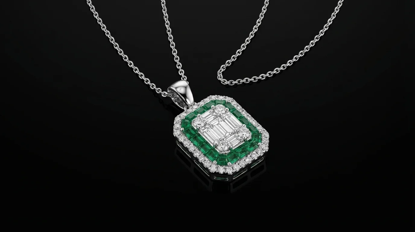 Naszyjnik "EmeraldVogue™"