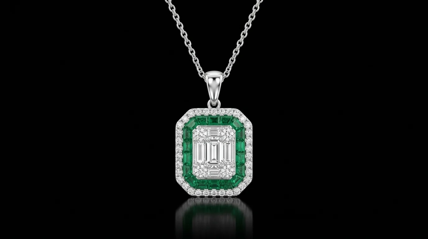 Naszyjnik "EmeraldVogue™"