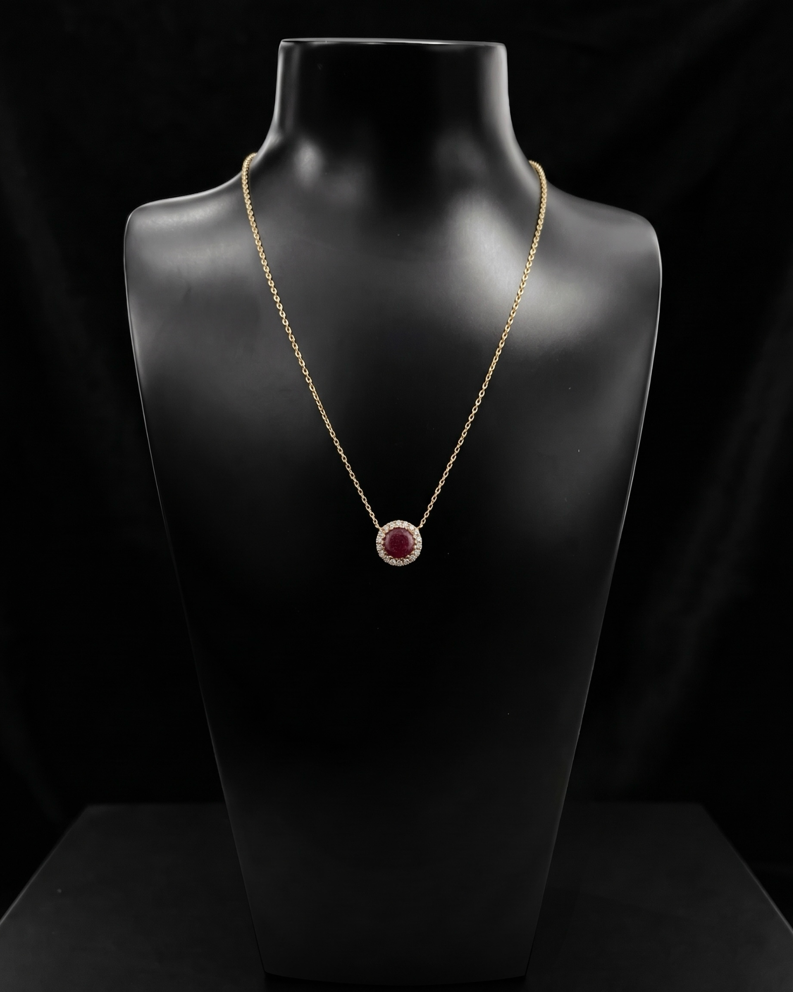 Naszyjnik "RubyHalo™" 0.66ct