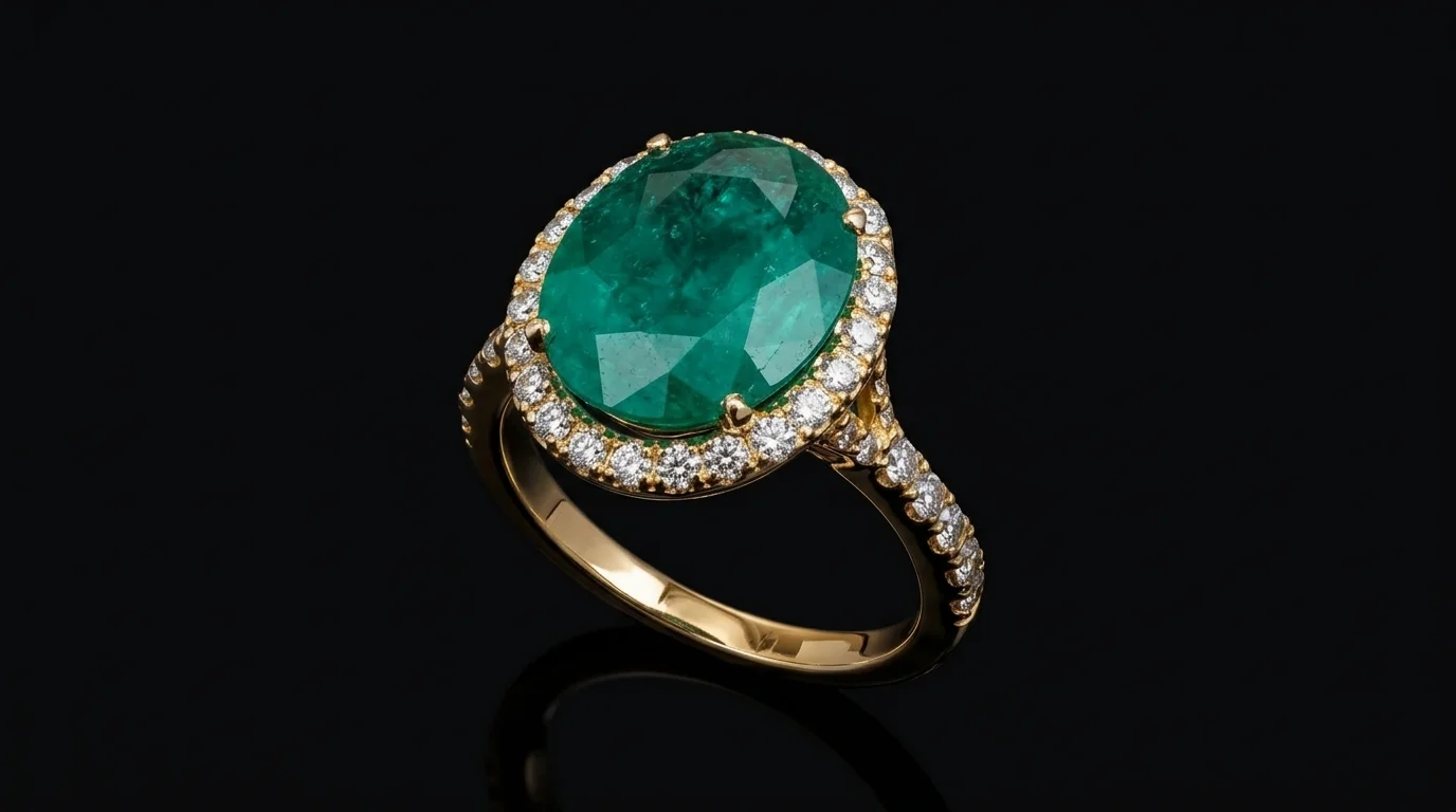 Pierścionek "EmeraldCrown™"