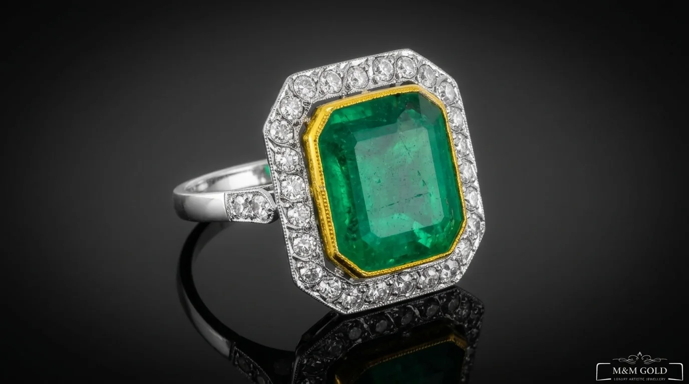 Pierścionek "EmeraldMajesty™"