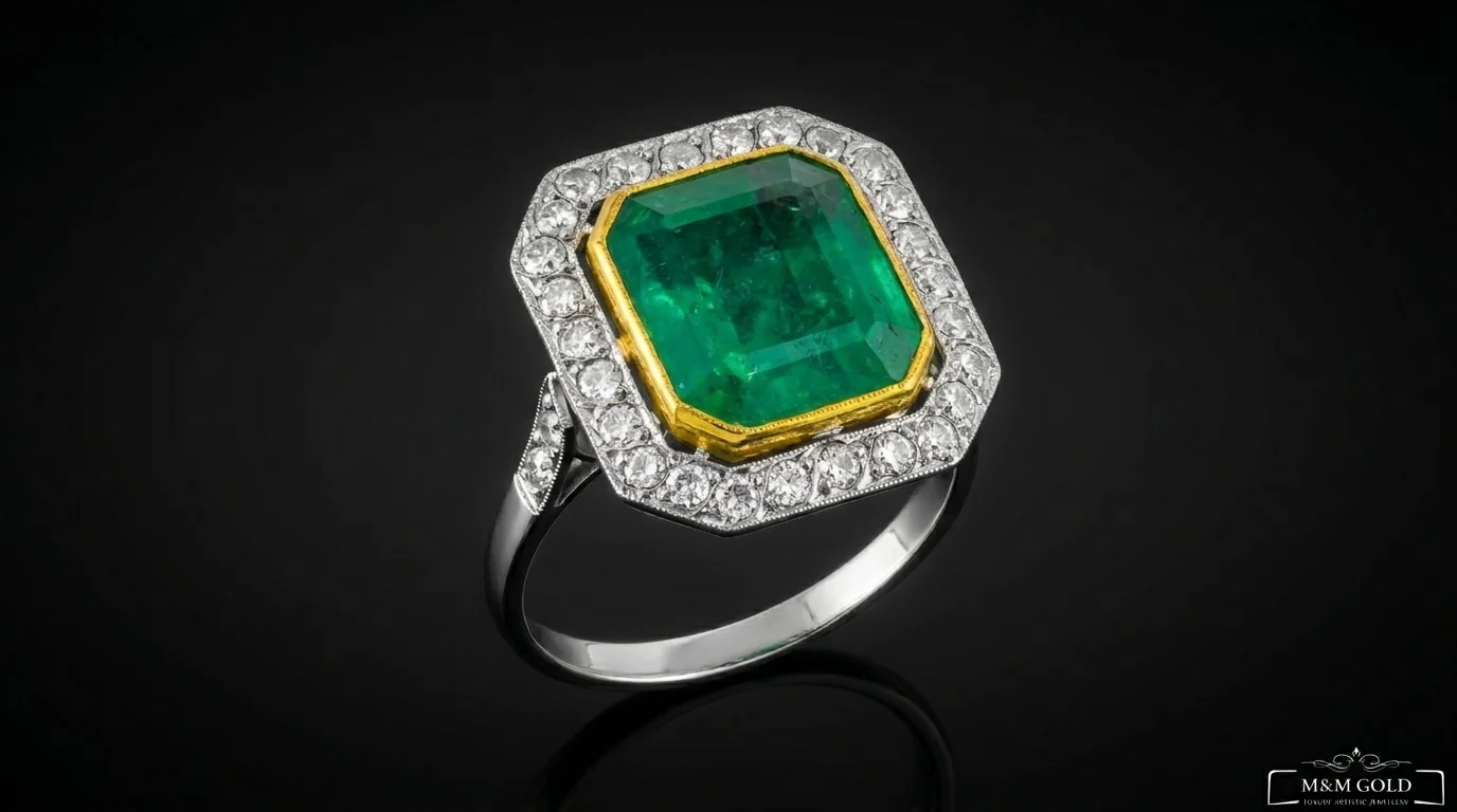 Pierścionek "EmeraldMajesty™"