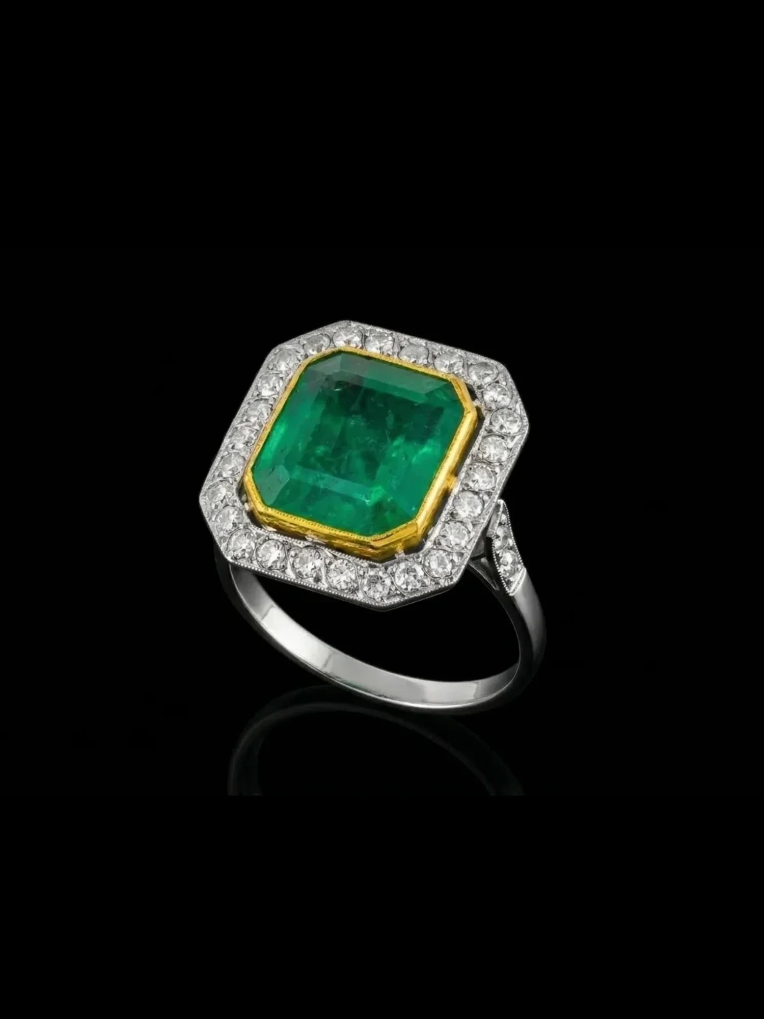 Pierścionek "EmeraldMajesty™"