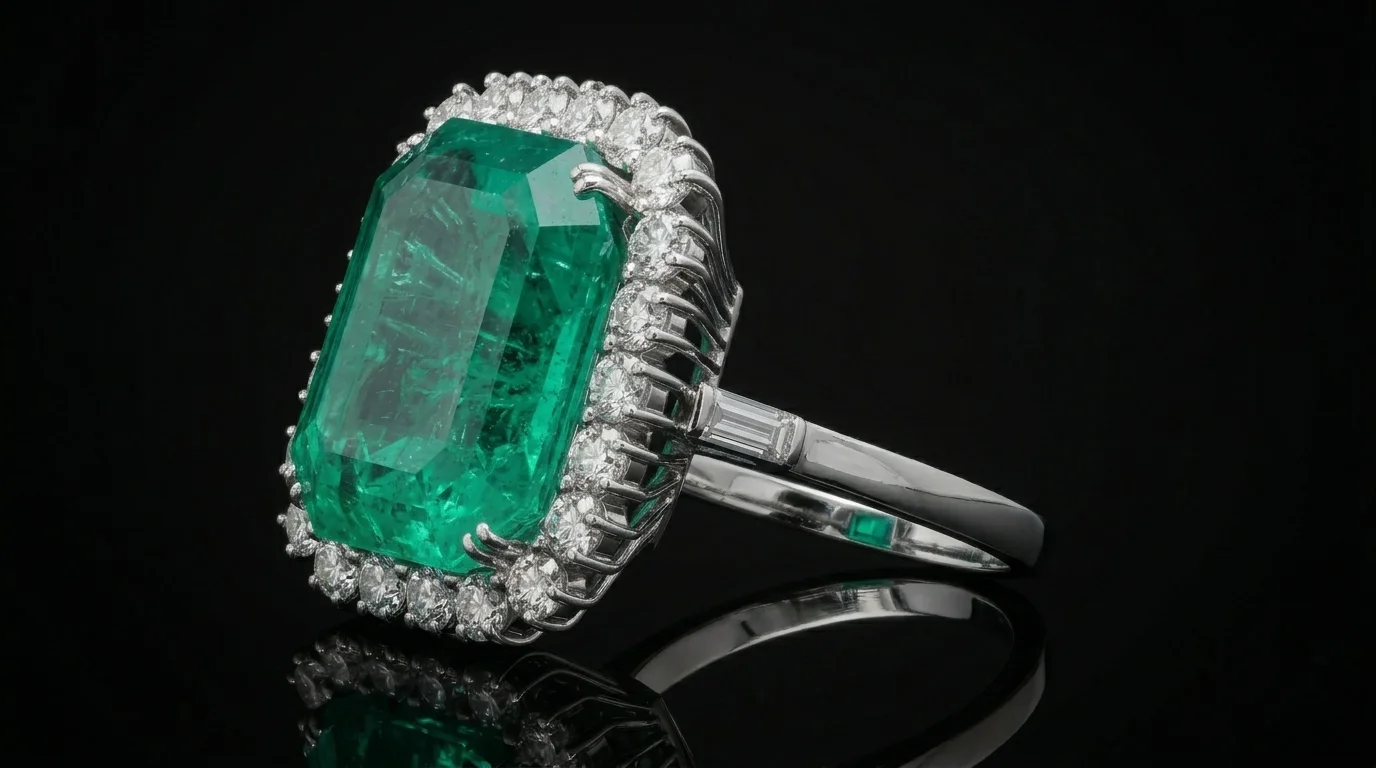 Pierścionek "EmeraldMasterpiece™"