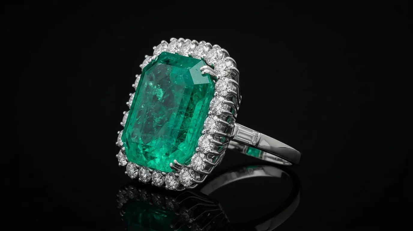 Pierścionek "EmeraldMasterpiece™"
