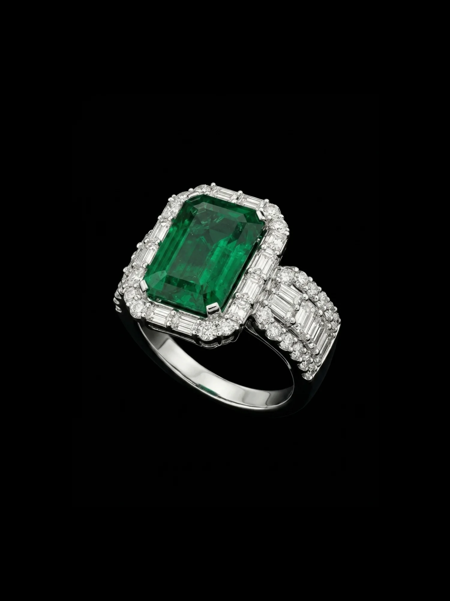 Pierścionek "EmeraldNoblesse™"