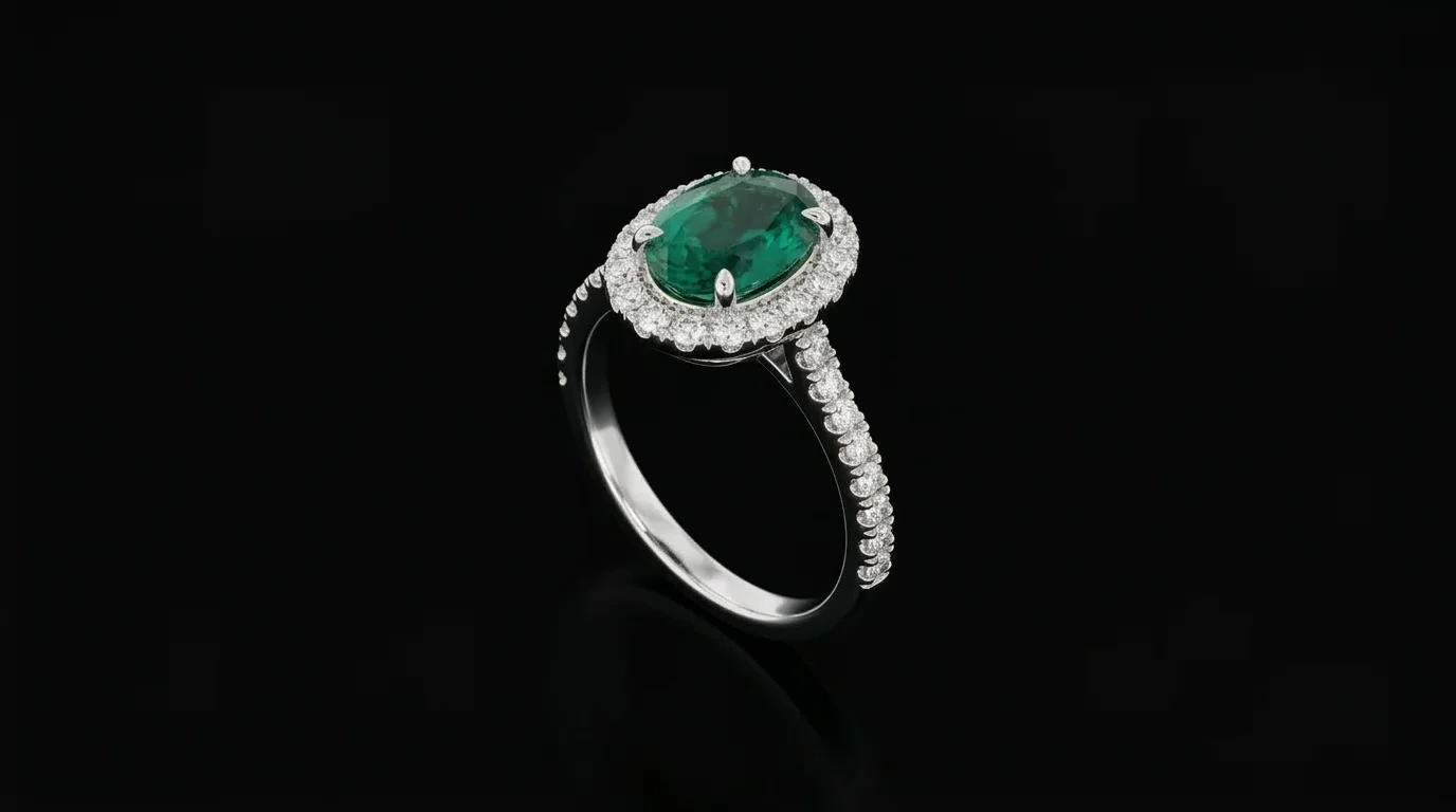 Pierścionek "EmeraldSignature™"