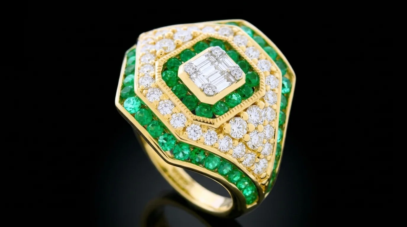 Pierścionek "EmeraldSupreme™"