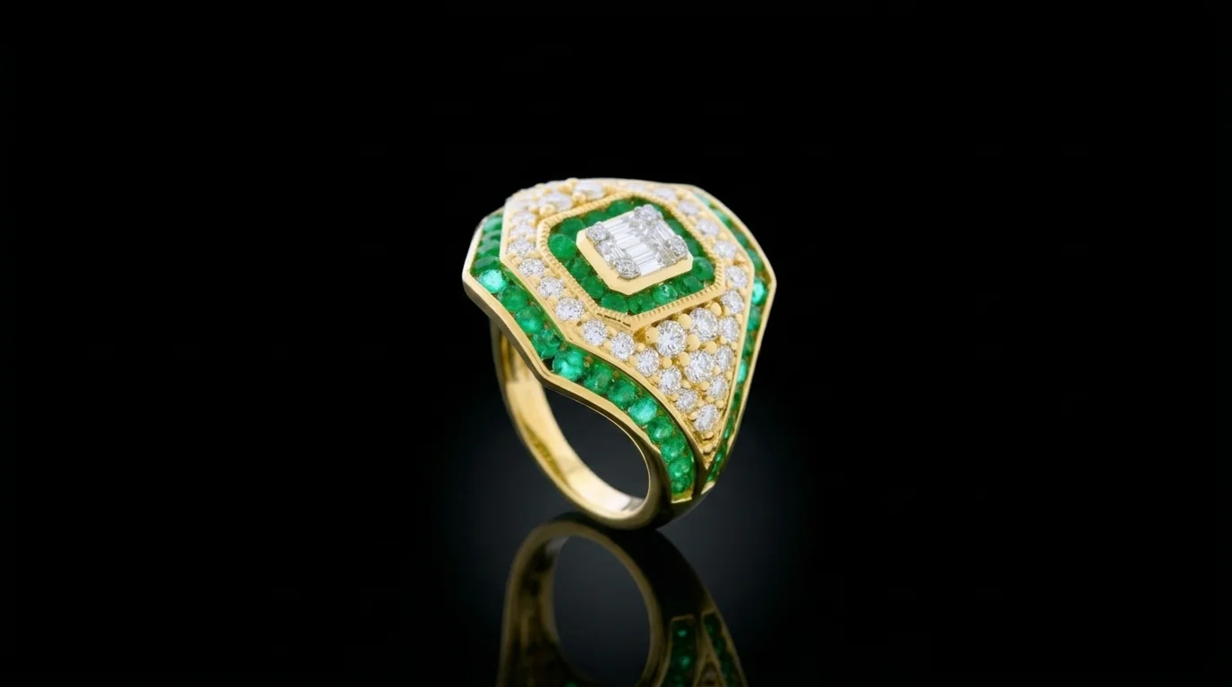 Pierścionek "EmeraldSupreme™"
