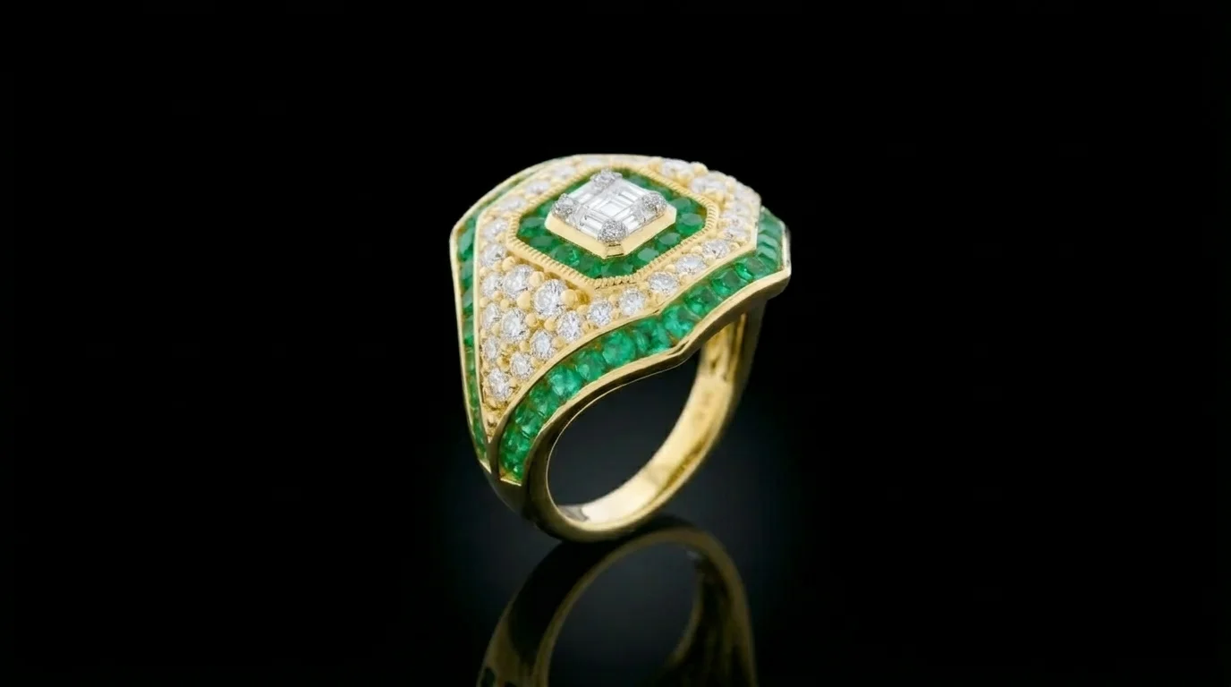 Pierścionek "EmeraldSupreme™"