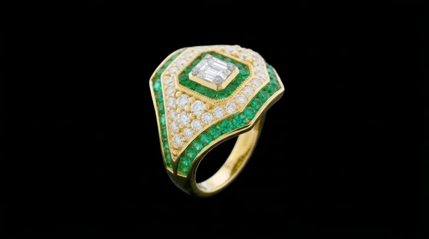 Pierścionek "EmeraldSupreme™"
