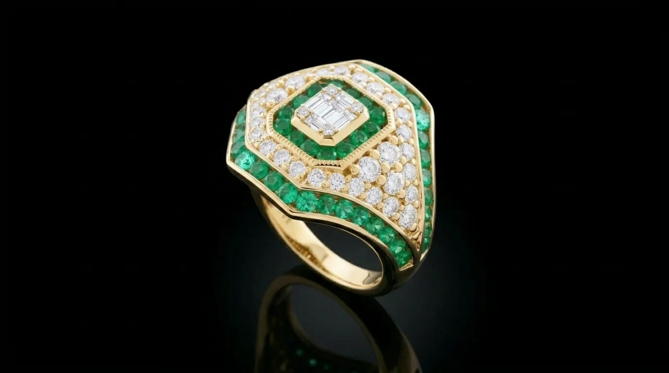 Pierścionek "EmeraldSupreme™"