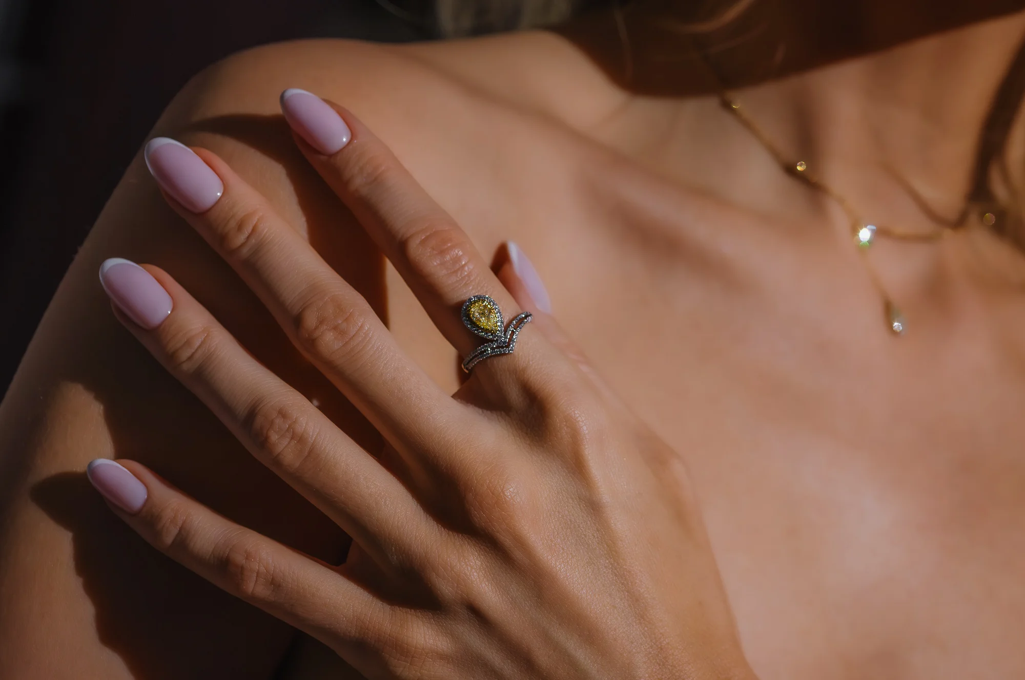 FancyYellow Pear Ring, photo 2