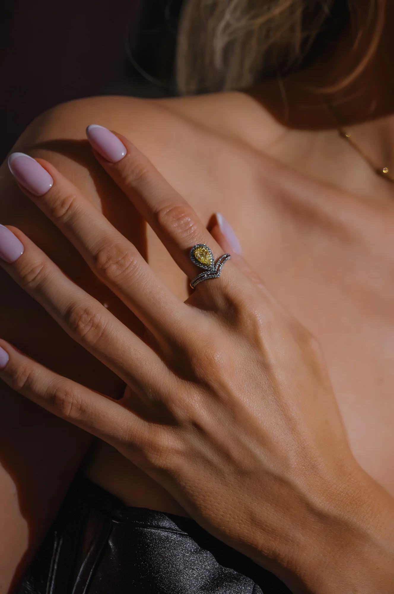 FancyYellow Pear Ring, photo 9