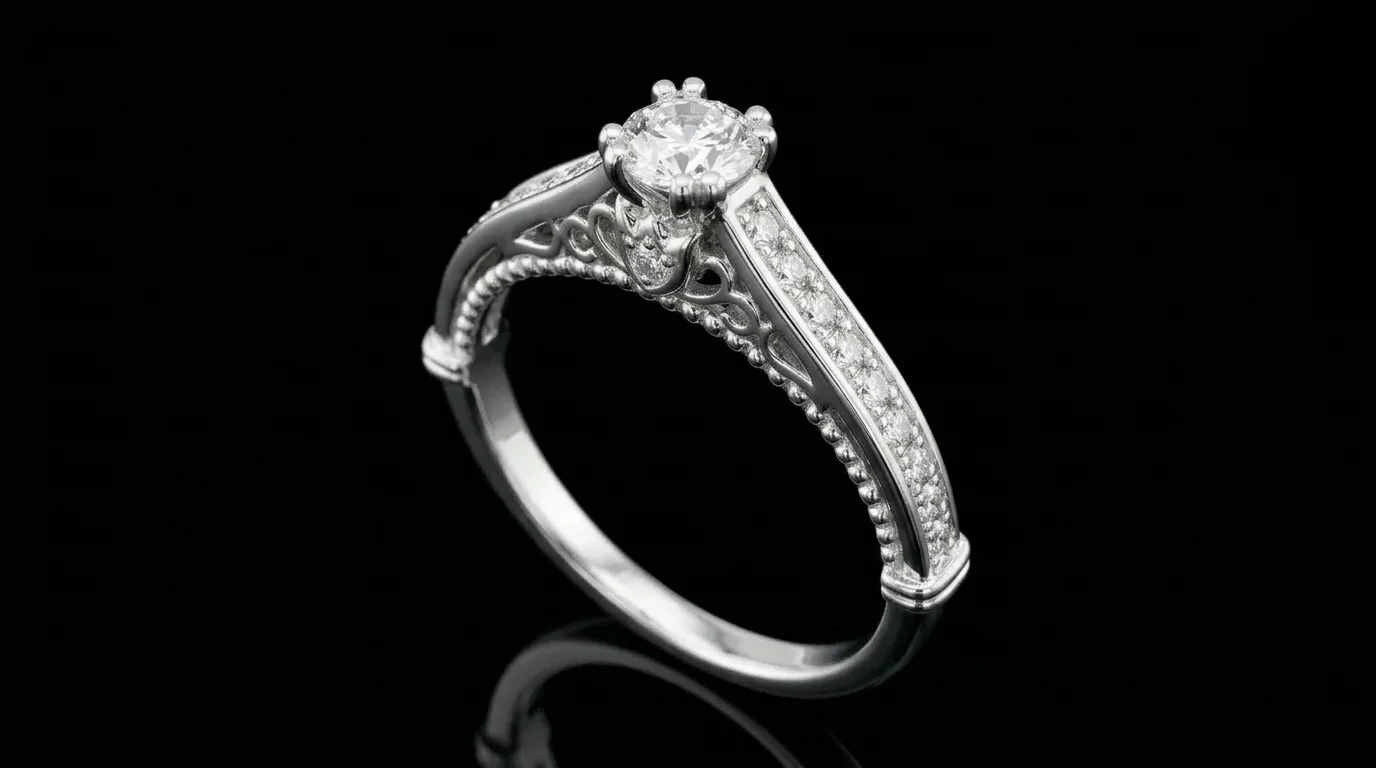 Pierścionek "White Luxury™" "Melrose™" 0.32ct