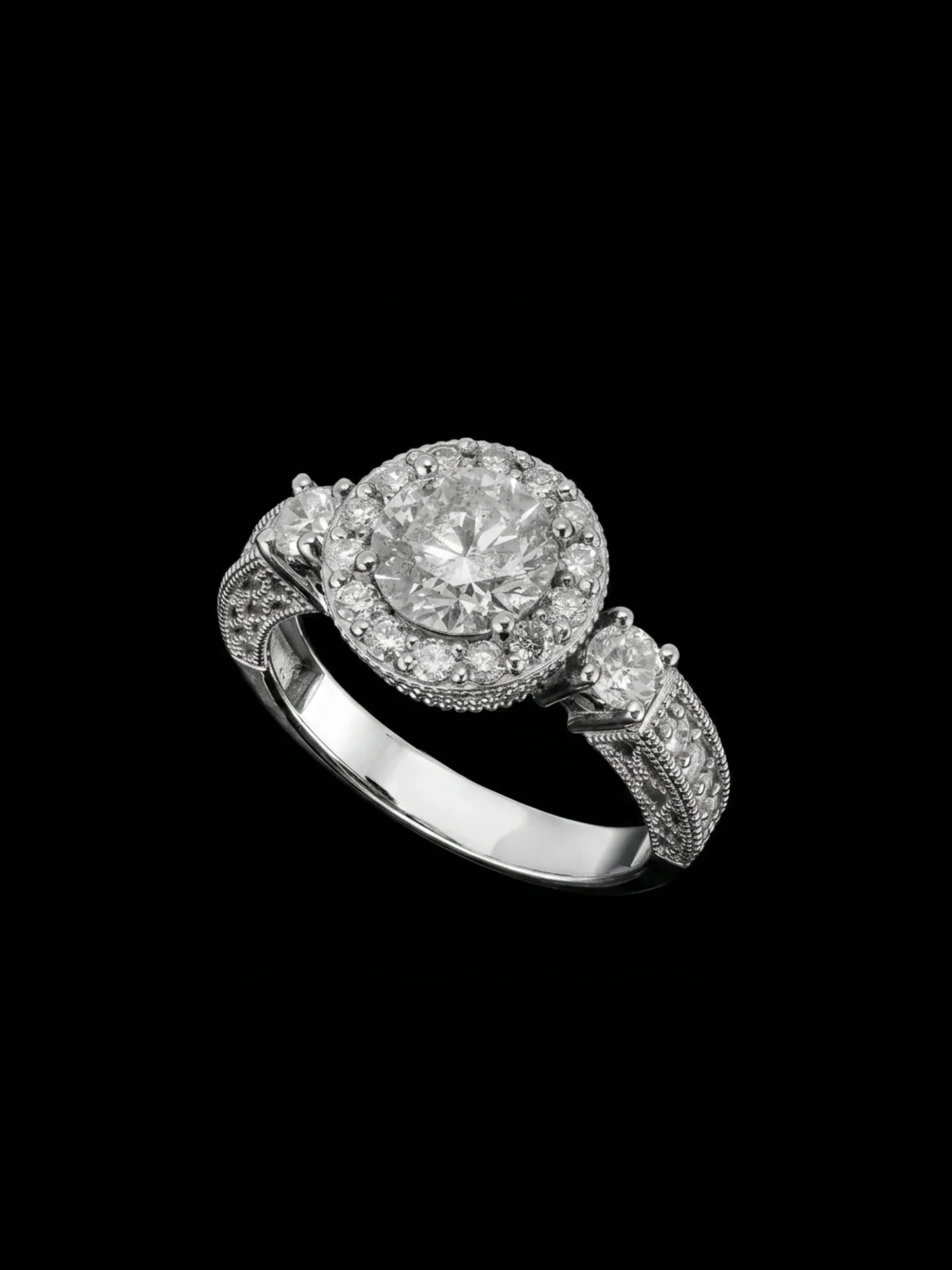 Pierścionek "White Luxury™" „MyLove™” 0.50ct