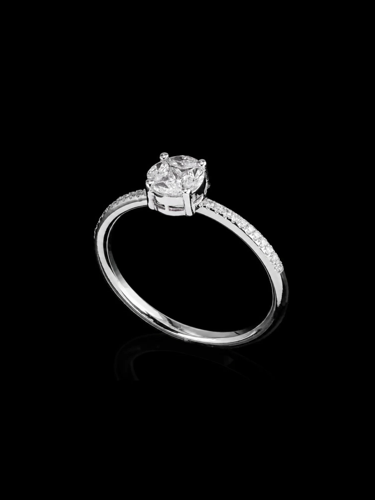 Pierścionek zaręczynowy „InvisibleOne™” 0.30ct