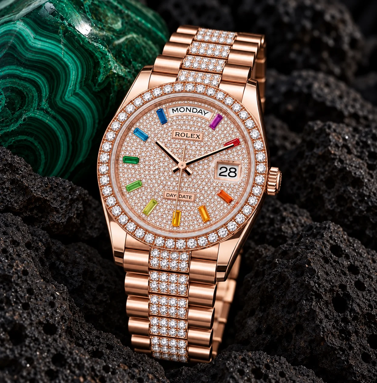 Rolex Day-Date 128345RBR-0043 36 miniatura 3