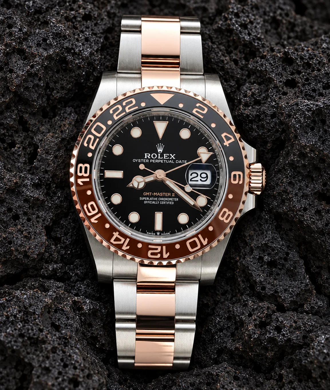 ROLEX GMT MASTER II Root Beer, Two Tone 126711CHNR miniatura 2