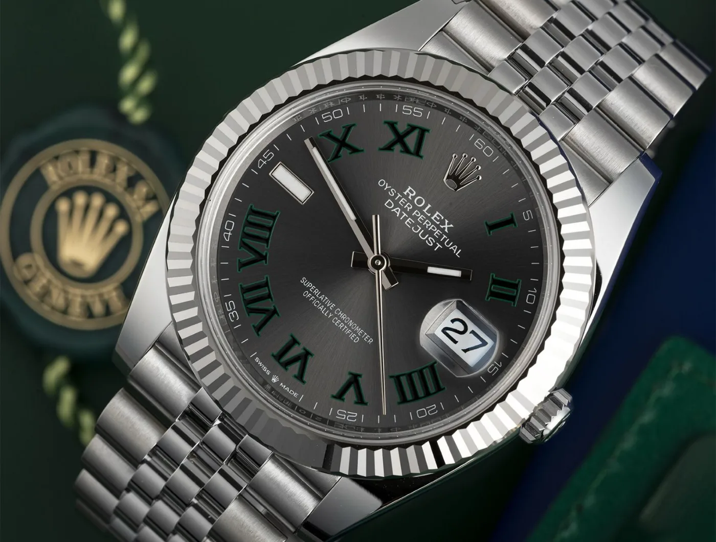 Rolex Datejust 41 126334 Wimbledon dial - zdjęcie 1