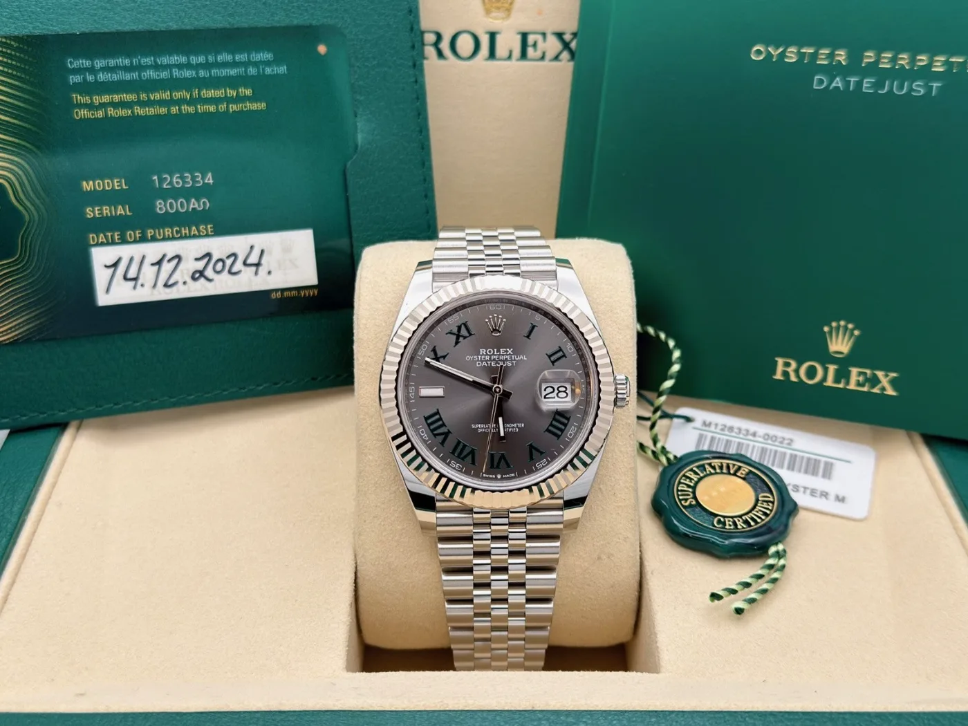 Rolex Datejust 41 126334 Wimbledon dial miniatura 4
