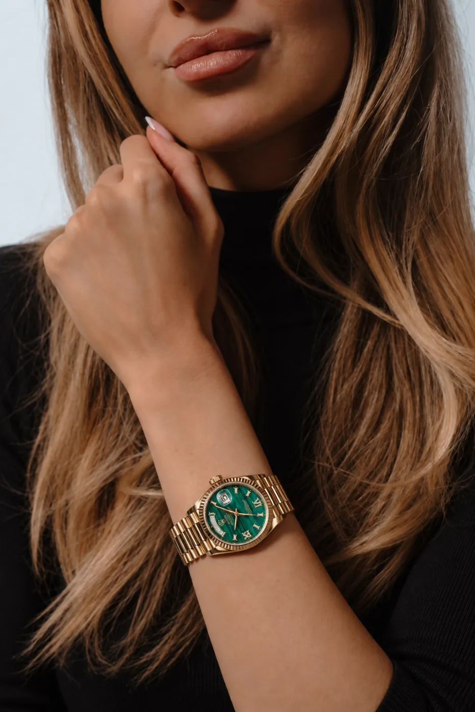 Rolex Day-Date 36 Malachite Diamonds miniatura 7