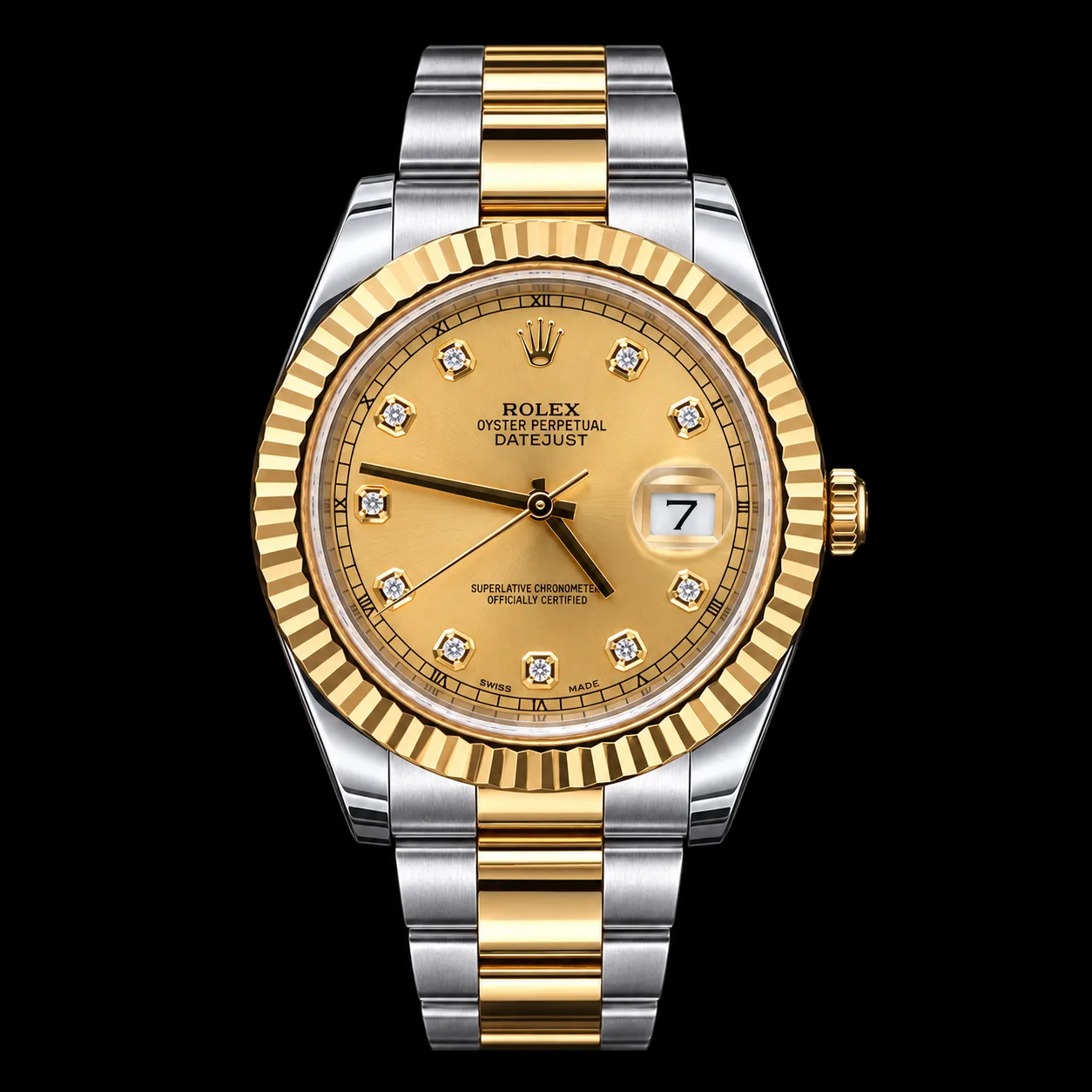 Rolex Datejust 41 Champagne Diamond 116333 miniatura 3