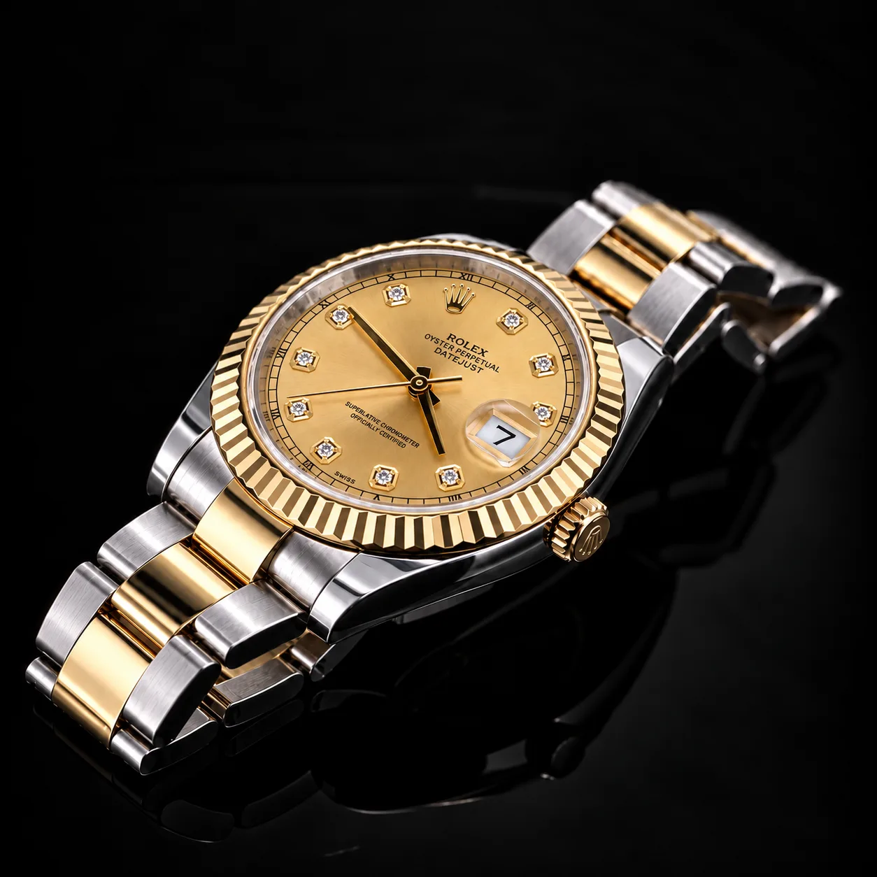 Rolex Datejust 41 Champagne Diamond 116333 miniatura 4