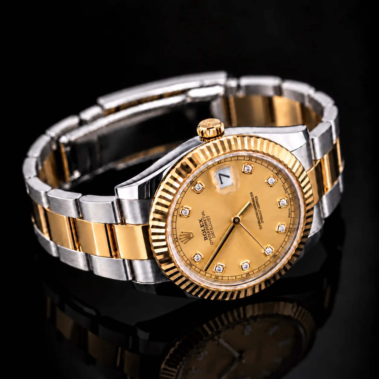 Rolex Datejust 41 Champagne Diamond 116333 miniatura 5