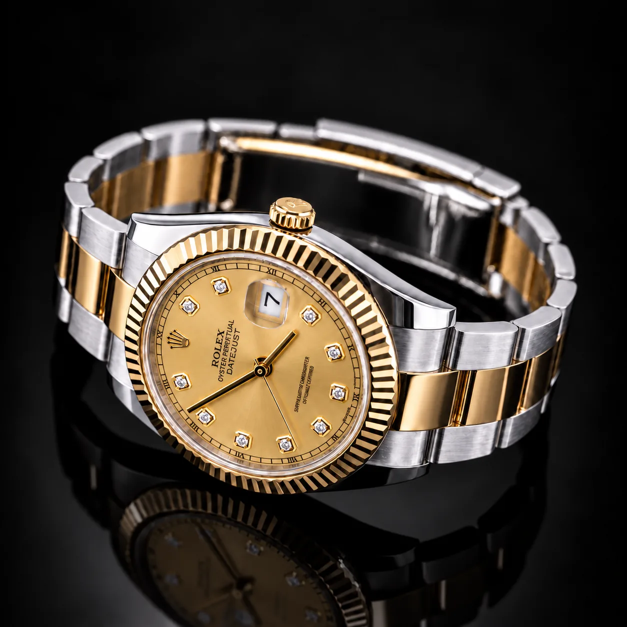 Rolex Datejust 41 Champagne Diamond 116333 miniatura 6