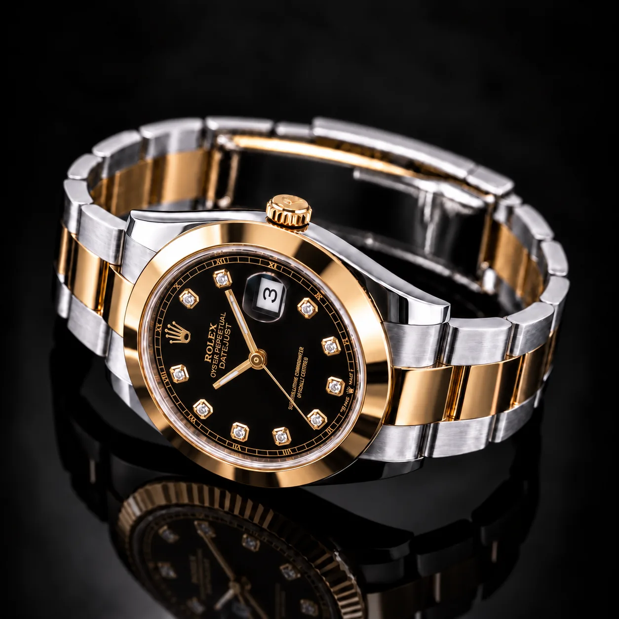 Rolex Datejust 41 Black Diamond 126303 miniatura 5