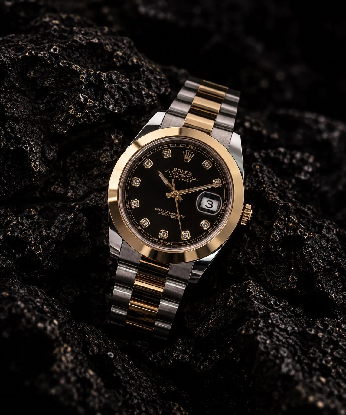 Rolex Datejust 41 Black Diamond 126303 miniatura 7