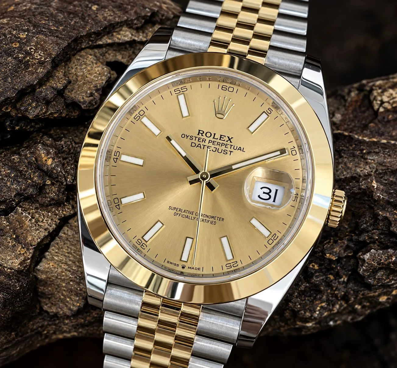 Rolex Datejust 41 Champagne 126303 miniatura 7