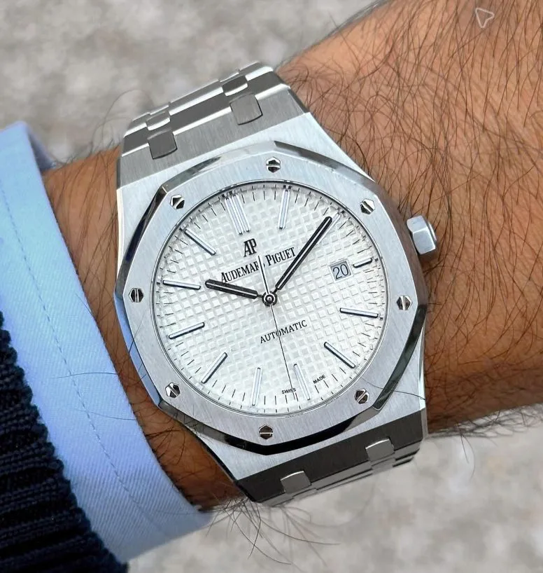 Audemars Piguet 41mm 15400ST White dial - zdjęcie 1