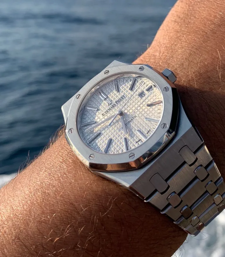 Audemars Piguet 41mm 15400ST White dial miniatura 3