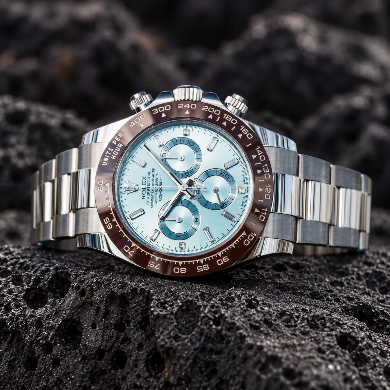Rolex Daytona Platynowa Baguette Dial 116506 miniatura 3